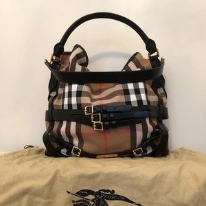 Burberry Birdle House Check Gosford Hobo